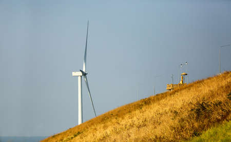 Wind Turbines Windmill Energy Farm.