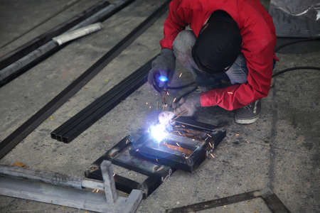industry worker working in factory.