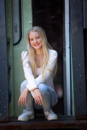 portrait of young attractive woman
