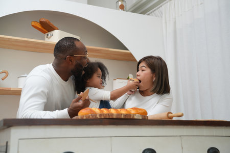 Little girl with special needs enjoy spending time with family.の写真素材