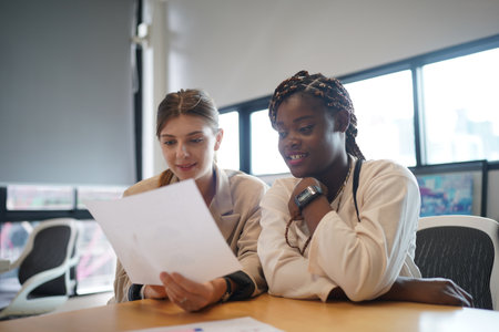 Businesspeople having meeting in the officeの写真素材