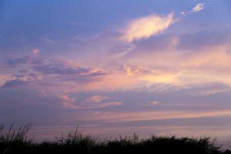 Sky in sunsetの写真素材