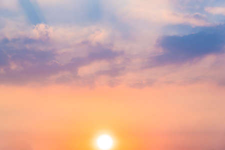 Sky in sunsetの写真素材