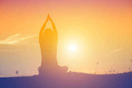 hands-shape for the Sun.の写真素材