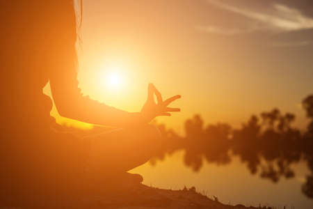 hands-shape for the Sun.の写真素材