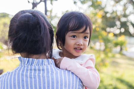 mother and daughterの写真素材