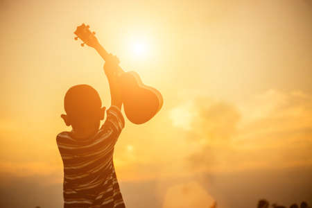 Little musicianの写真素材