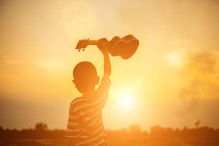 Little musicianの写真素材