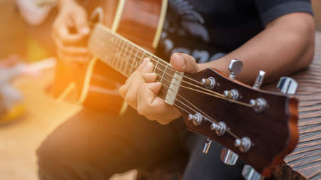 Playing perfect riff.の写真素材