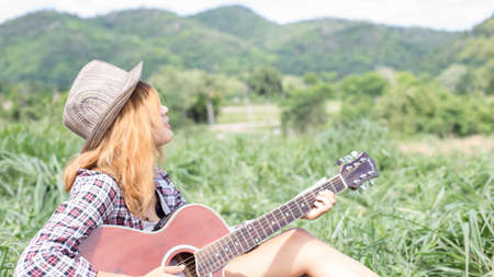 Music in the sunlightの写真素材