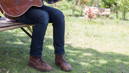 Playing perfect riff.の写真素材