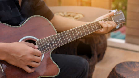 Playing perfect riff.の写真素材