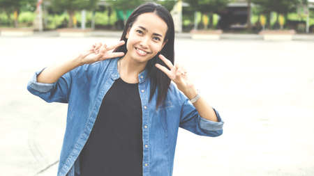 Happy womanの写真素材