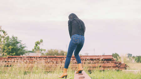 Portrait of Young Asian Womanの写真素材