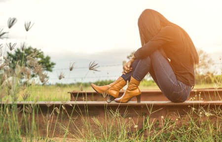 Portrait of Young Asian Womanの写真素材