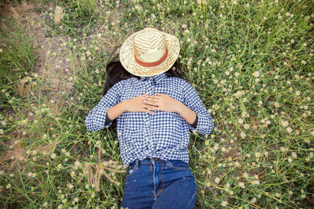 Portrait of Young Asian Womanの写真素材