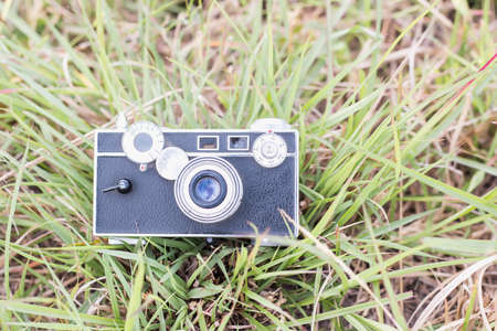 Photographer Holding a Cameraの写真素材