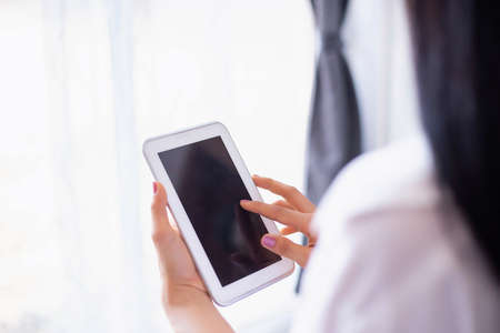 Businesswoman at work stock photoの写真素材