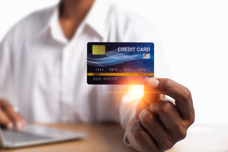 Online payment and shopping conceptsの写真素材