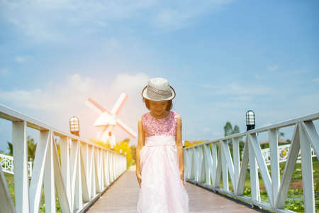 Smiling beautiful girl portrait stock photoの写真素材