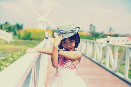 Smiling beautiful girl portrait stock photoの写真素材