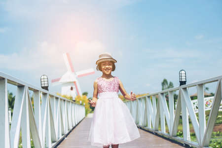 Smiling beautiful girl portrait stock photoの写真素材