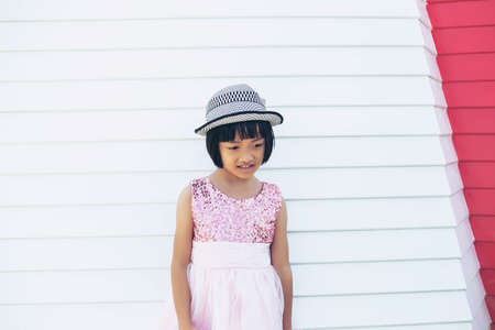 Smiling beautiful girl portrait stock photoの写真素材