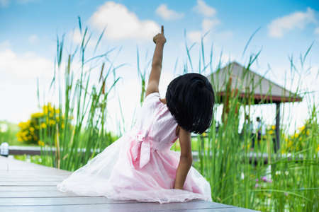 Smiling beautiful girl portrait stock photoの写真素材