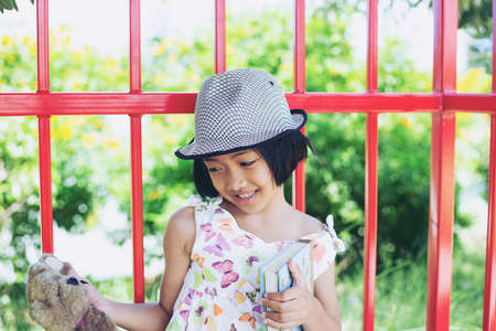 Smiling beautiful girl portrait stock photoの写真素材