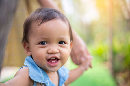 Girl with bright smile beautiful teeth happy eyes.