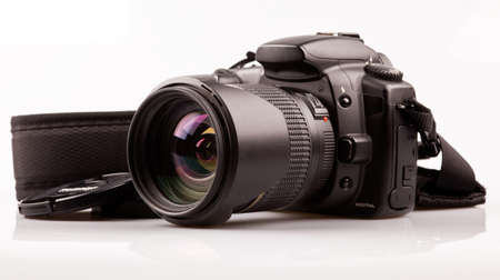 proffesional dslr with lens