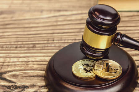 judge gavel on wooden background