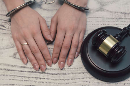 judge gavel on wooden background