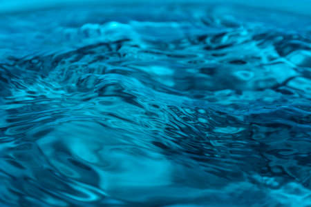 drop of clean blue waterの写真素材