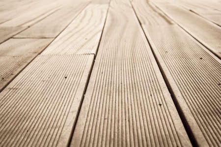 Wooden floor,  view into the distance
