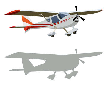 Screw plane on a white backgroundのイラスト素材