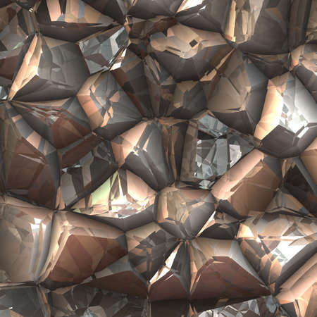alien like rock surface in brown colourの写真素材