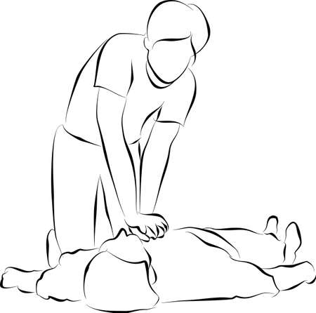 Cardiopulmonary resuscitation or  CPRの写真素材