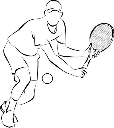 playing tennisの写真素材