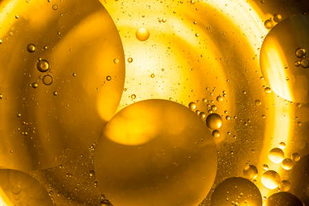 Color full Abstract Oil Bubbles On Water Backgroundの写真素材