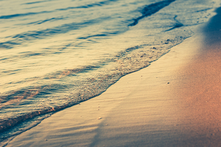 Waves on the beachの写真素材