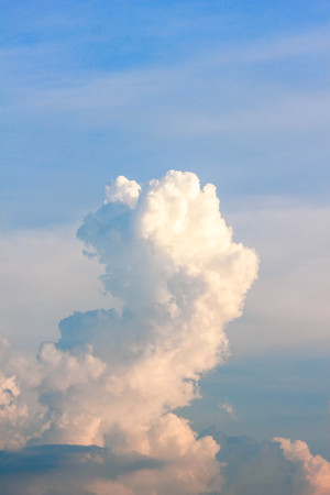 Clouds in the blue skyの写真素材