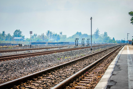 Railroad tracksの写真素材