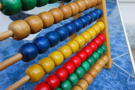 Rainbow abacus , Abacus in the kindergarten,Montessori material