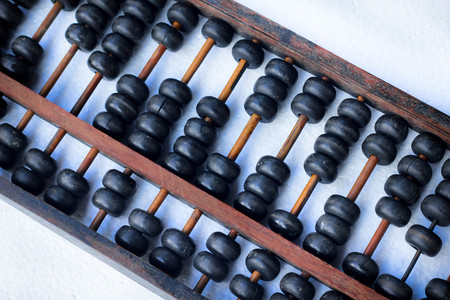 Black abacusの写真素材
