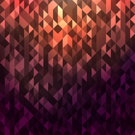 Abstract background with purple glowing triangles のイラスト素材