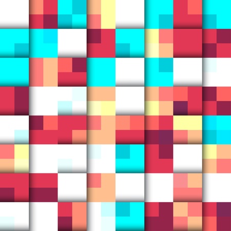 Seamless background with many colored rectangles, vector illustrationのイラスト素材