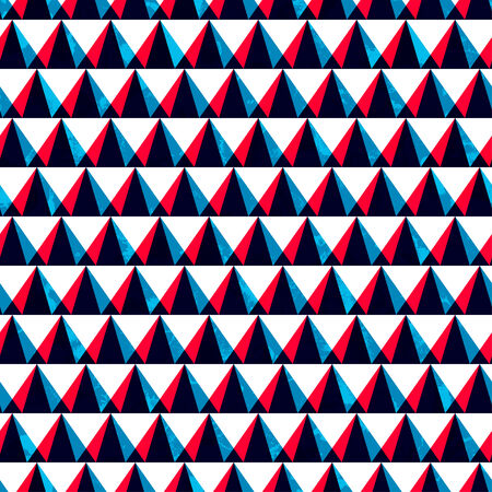 Retro pattern with many lines and triangles, vector illustrationのイラスト素材