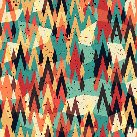 Abstract seamless background with many triangles, vector illustrationのイラスト素材