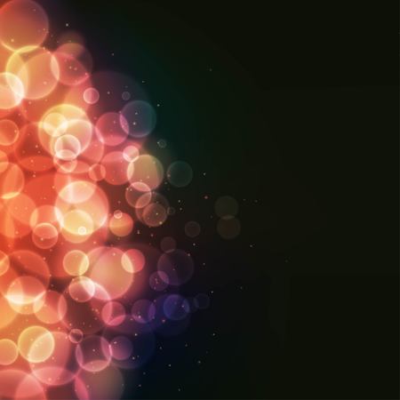 Abstract background with defocused bokeh circlesのイラスト素材